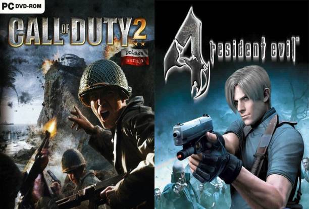 Call of Duty 2 and Resident Evil 4 Top Two Action Game (Offline Only) (Regular)