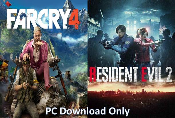 Farcry 4 and Resident Evil 2 Remake Top Two Game Combo (Offline Only) (No DVD) (Regular)