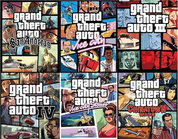GTA San Andreas GTA 4 | 6 In 1 Combo PC Game DVD | Offline Only (2008)