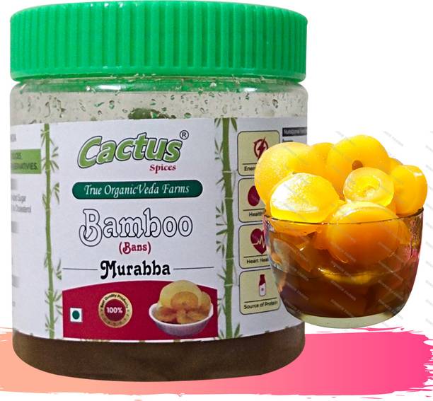 Cactus Spices HOMEMADE Organic Bamboo Murabba "Low Sugar" No Artificial Preservatives Bamboo Murabba