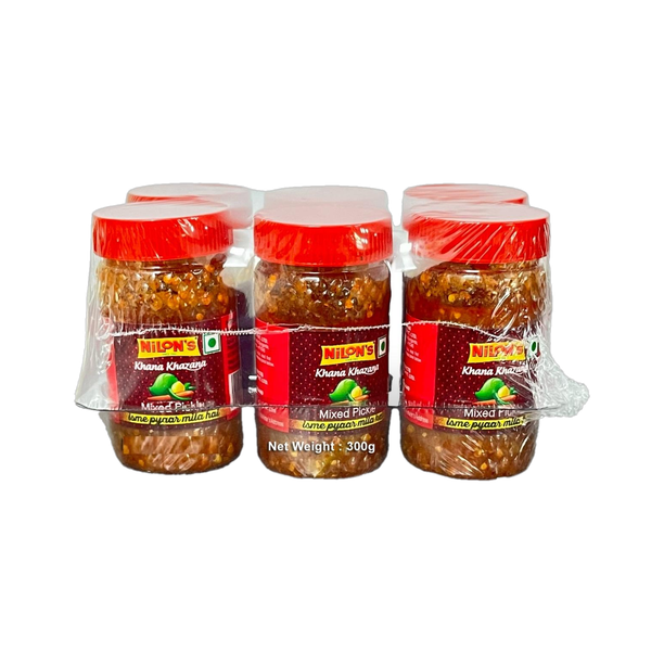 Nilons Assorted Pickle Combo - Mango, Mixed, Lime & Chilli Mixed Pickle