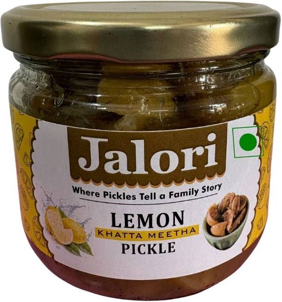 JALORI Lemon Khatta Meetha Pickle Natural | Homemade Pickles | Authentic Indian Taste Lemon Pickle