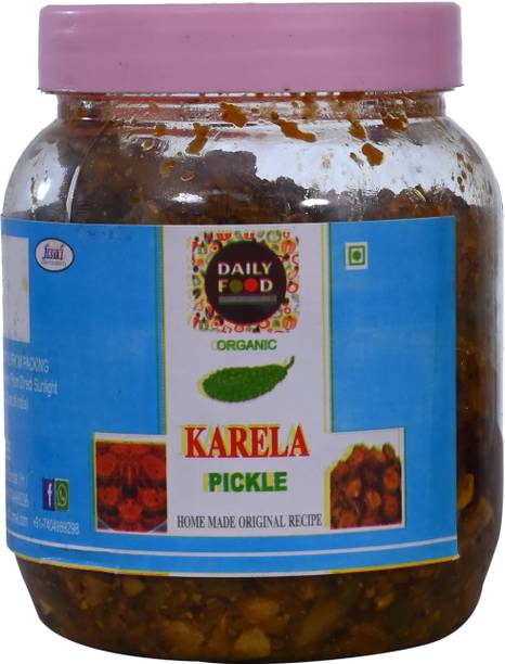 Daily Food Bittergourd Pickle Karela Ka Achar Homemade Recipe in Very Less Oil (400 grams) Bitter Gourd Pickle