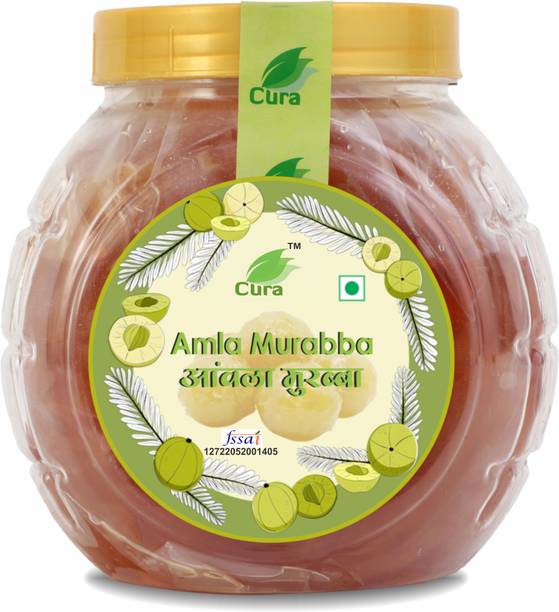 Cura AMLA MURABBA 1kg | Rich Source Of Fibre | Smooth Digestion Amla Murabba