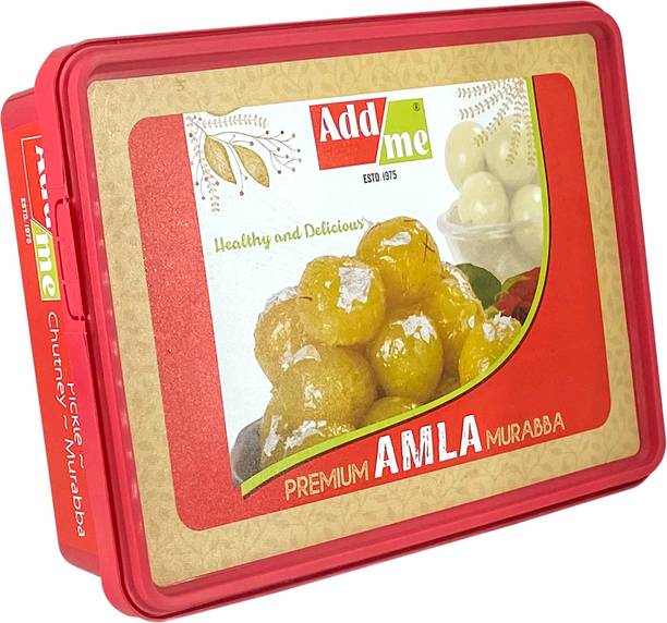 Add me Dry Amla murabba Super Premium 1kg Extra Large King Size (80-100gm a Piece) Selected awla muraba Fruit Sweets Celebration Gift Pack 1 kg Amla Murabba