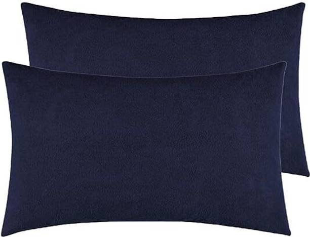rakhi home décor Plain Poly Fiber Filled Zipper Standard Size Pillow Protector