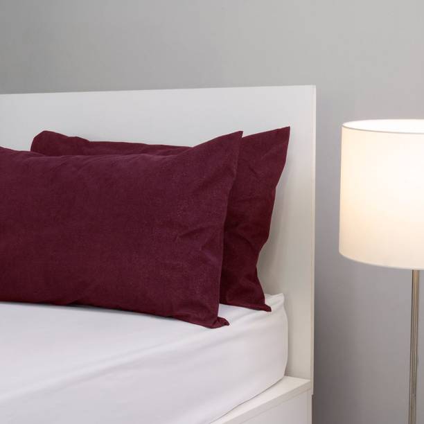 Wakefit Plain Cotton Filled Zipper Standard Size Pillow Protector