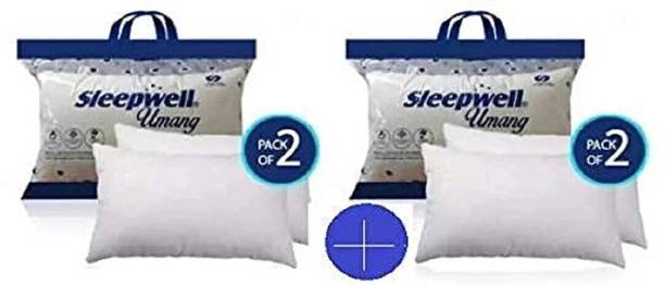 Sleepwell Pillow Set || Comfort And Support Pillow माइक्रोफाइबर ठोस सोने वाली तकिया 2 का पैक