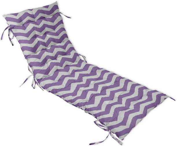 Vargottam Polyester Fibre Stripes Chair Pad Pack of 1