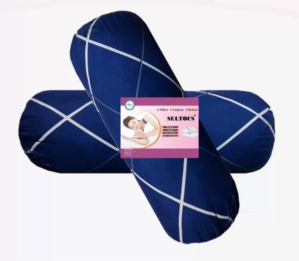 Shree Shyam Fiber bolster soft Polyester Fibre Solid Bolster Pack of 2