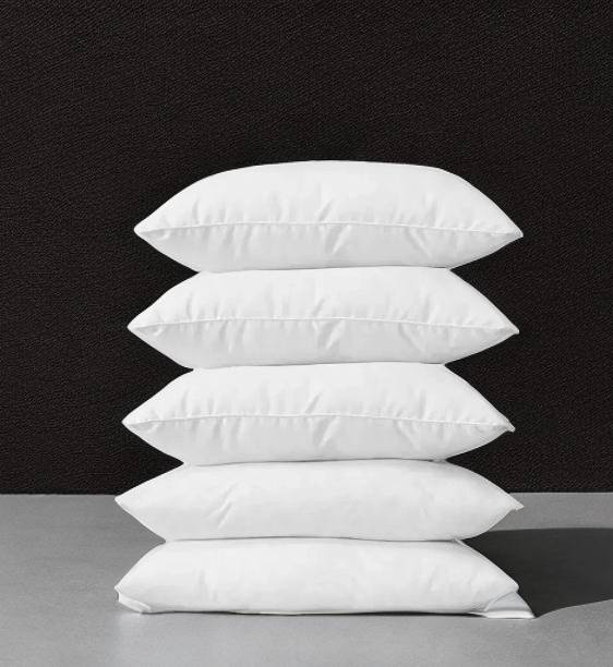 CATHROL 5 Pillows Cotton Solid Sleeping Pillow Pack of 5