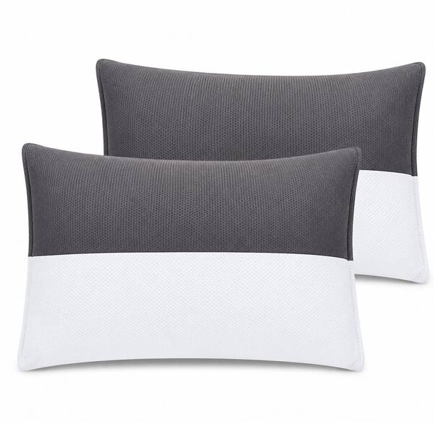 JDX Polyester Fibre Sleeping Pillow Pack of 2 Solid 18012-2-16x24