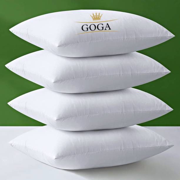 GOGA LUXURY Cotton Solid Sleeping Pillow Pack of 4