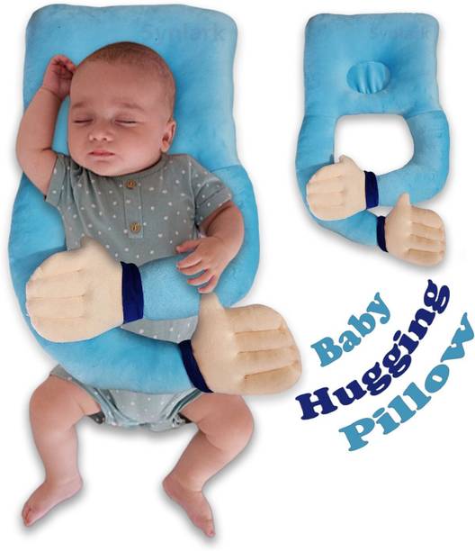 Synlark Cotton Baby Pillow Pack of 1 Solid Cartoon Kids Pillow | Sleeping Cushion for Girls | Cute Animal Print Hugging