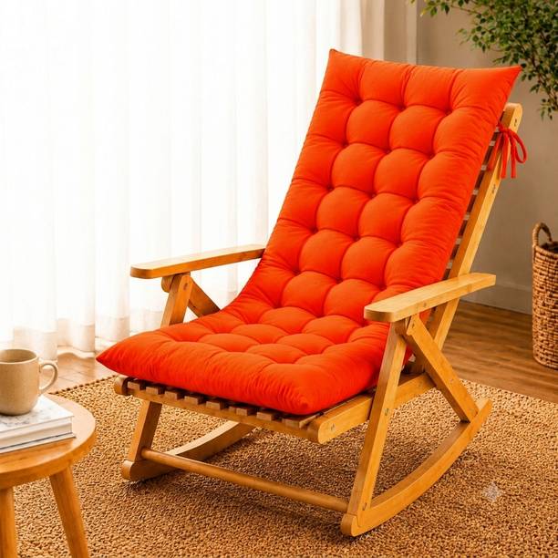 KYNE Cotton Chair Pad Pack of 1 Solid Soft Support Rocking Chair Pad Cushion