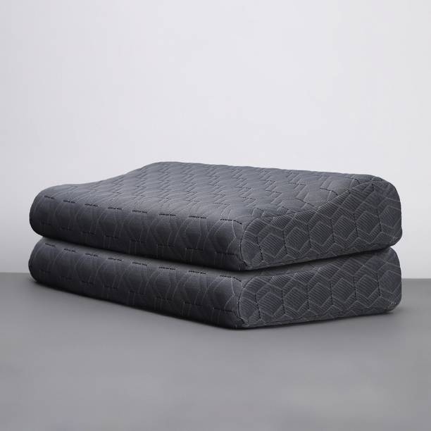 LA VERNE Luxury Contour Memory Foam Geometric Sleeping Pillow Pack of 2