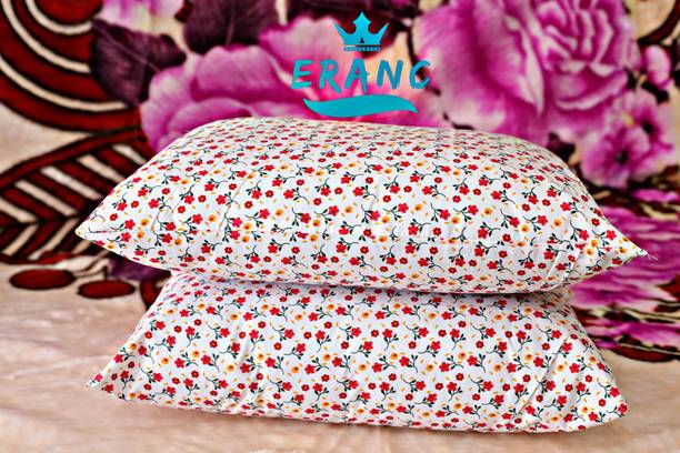 VILLAGERS FLORAL Polyester Fibre Floral Sleeping Pillow Pack of 2
