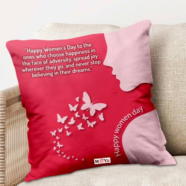 ME&YOU Microfibre Cushion Pack of 1 Quotes Gift for Women Specia