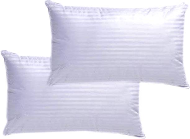 OZONE MATTRESS Organic Kapok Ilavam Panju Semal Silk Cotton Stripes Sleeping Pillow Pack of 2