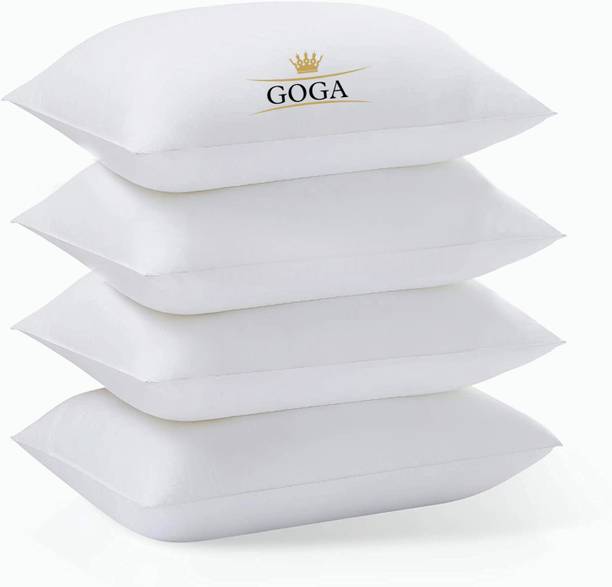 GOGA LUXURY Cotton Solid Sleeping Pillow Pack of 4
