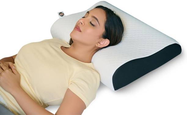 VRTREND Memory Foam Orthopaedic Pillow Pack of 1 Solid Valuable Cervical Contour Memory Foam Pillow, Stomached,Helpful