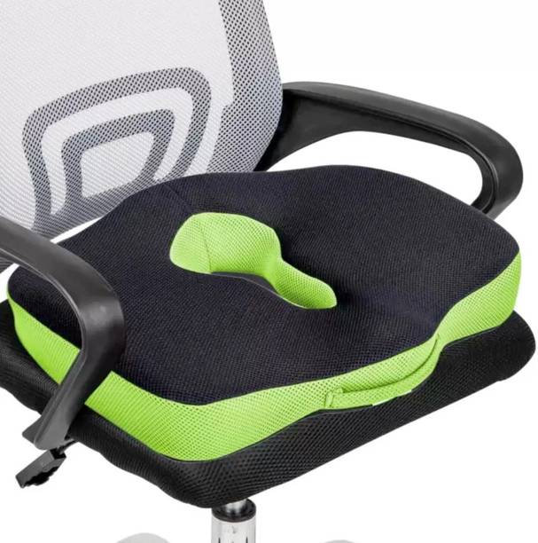 Sleepsia Memory Foam Chair Pad Pack of 1 Coccyx Seat Memory Foam Coccyx Cushion Tailbone Support & Lower Back Lumbar Support Pillow-