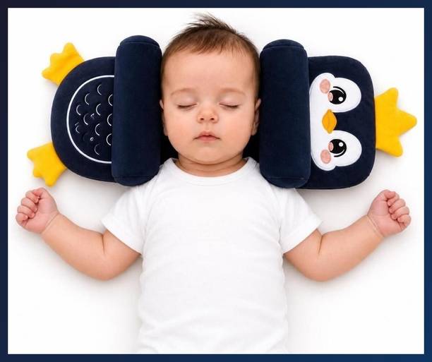 snugnibble Cotton Baby Pillow Pack of 1 Animals Penguin
