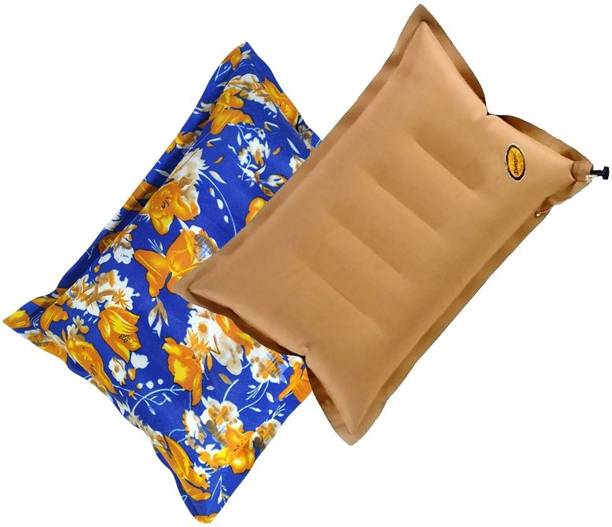 DUCKBACK Air Travel Pillow Pack of 2 Solid, Floral Pillow
