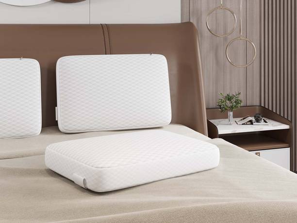 Flipkart Perfect Homes Mattresses Orthopaedic Memory Foam Pillow for Neck & Spine Support Memory Foam Solid Orthopaedic Pillow Pack of 2