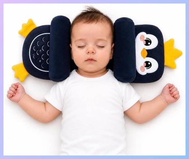 snugnibble Cotton Baby Pillow Pack of 1 Animals Penguin