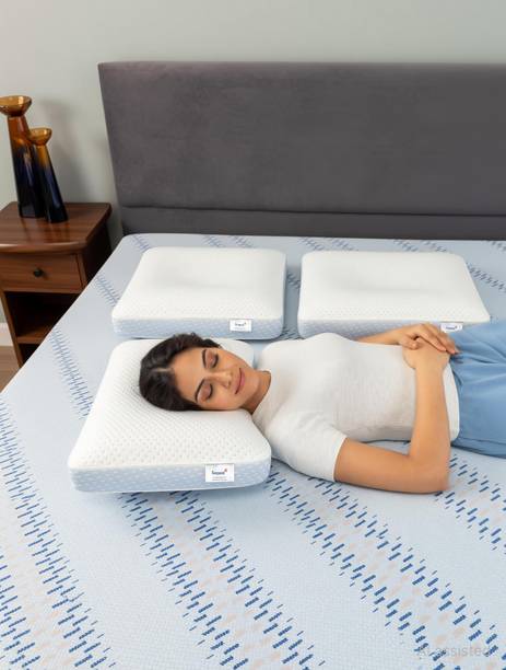 Livpure Smart Memory Foam Sleeping Pillow Pack of 2 Solid King Size Perforated and Premium