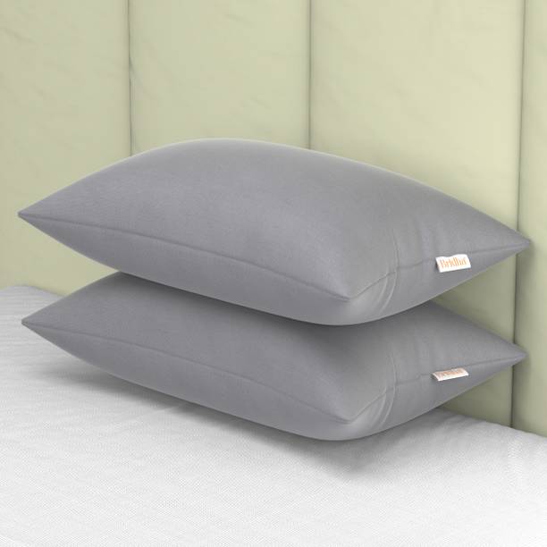 बृधा Microfiber Sleeping Pillows, Adjustable Height, Soft, Washable, Cozy, 16" x 24", माइक्रोफाइबर ठोस सोने वाली तकिया 2 का पैक