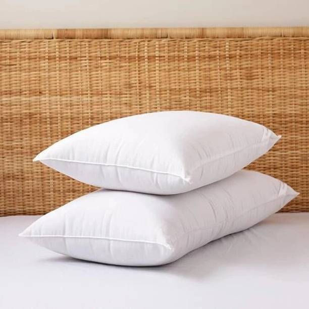 Sleepwell Pillow Set || Comfort And Support Pillow Microfibre Solid Sleeping Pillow Pack of 2