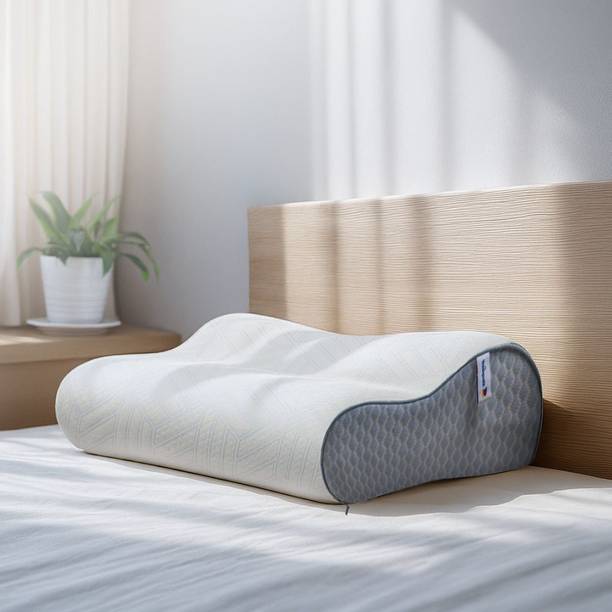 स्लीपवेल ImpressFit Ortho Adaptive मेमोरी फोम जियोमेट्रिक सोने वाली तकिया 1 का पैक