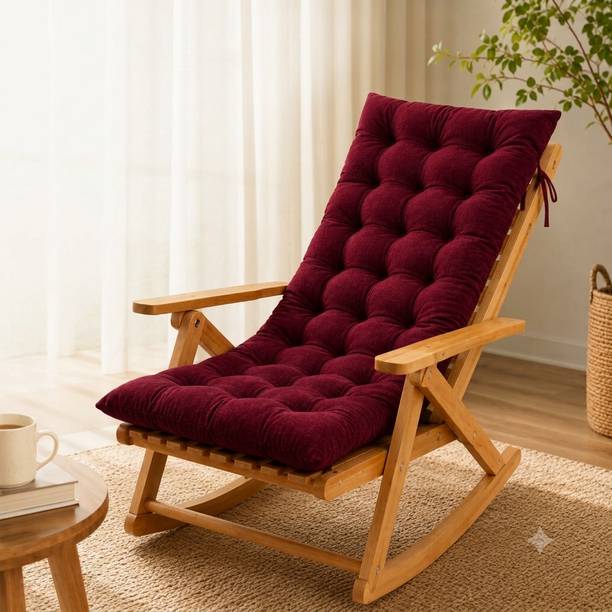 KYNE Cotton Chair Pad Pack of 1 Solid Soft Support Rocking Cushion Pad