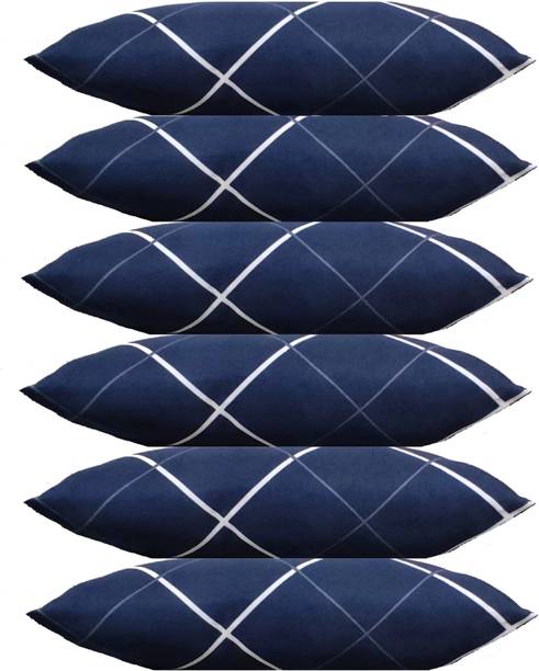 STOMIA Polyester Fibre Solid Sleeping Pillow Pack of 6