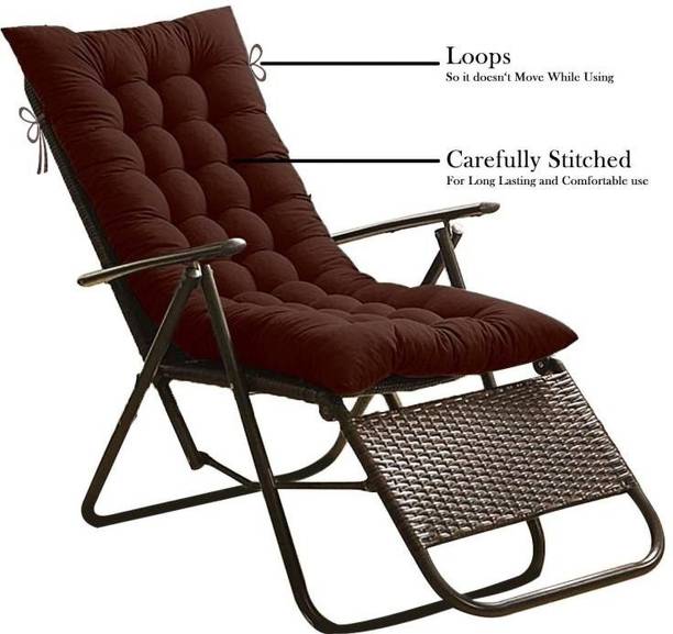 Parampara Microfibre Solid Chair Pad Pack of 1