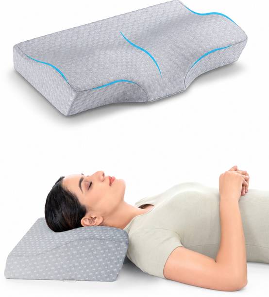 FOVERA Memory Foam Cervical Pack of 1 Solid Cervical Pillow