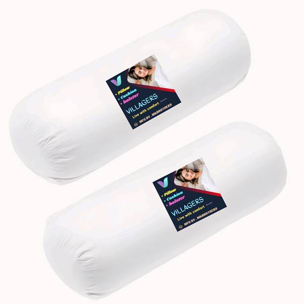 VILLAGERS Polyester Fibre Abstract Sleeping Pillow Pack of 2
