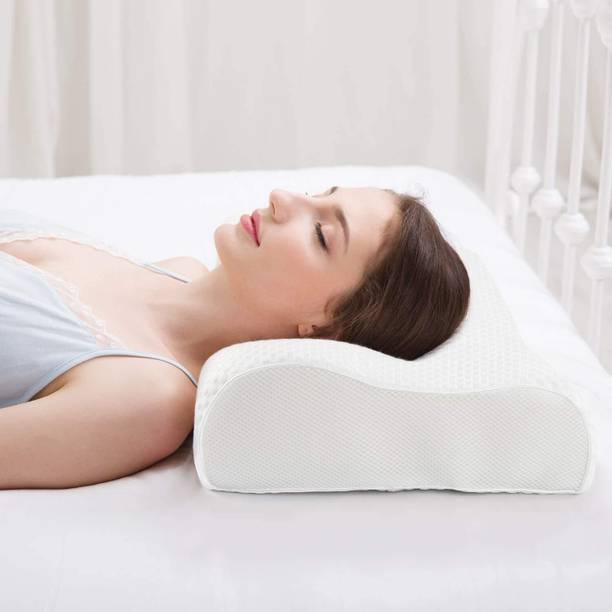 R K Fashion Memory Foam Orthopaedic Pillow Pack of 1 Floral Contour Pillow Support for Back,Stomach,Side Sleepers,Anti-Snoring Neck