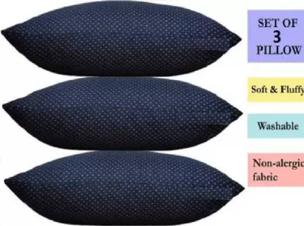 BHEBHA Microfibre Abstract Sleeping Pillow Pack of 3