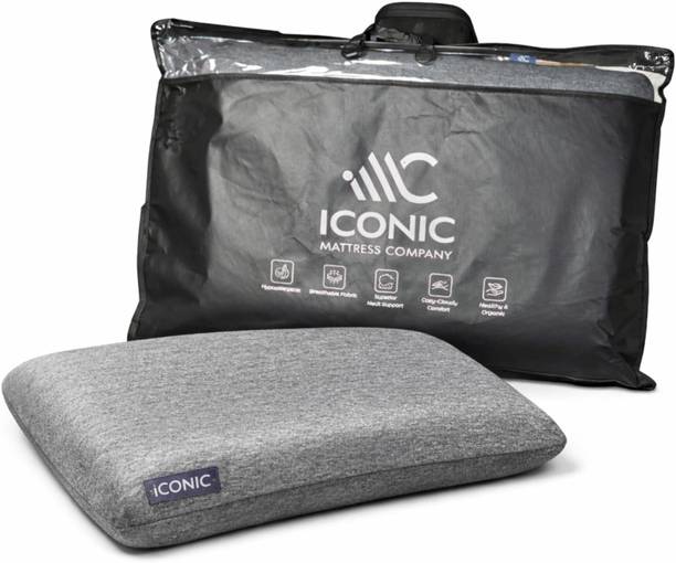 Kgiconic Mattress Company Cotton Sleeping Pillow Pack of 1 Solid