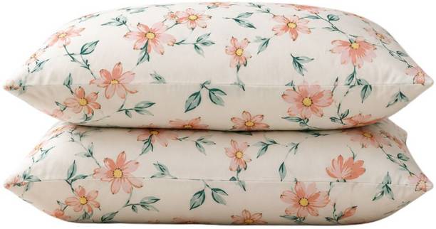 Sifflex Polyester Fibre Sleeping Pillow Pack of 2 Floral Luxury