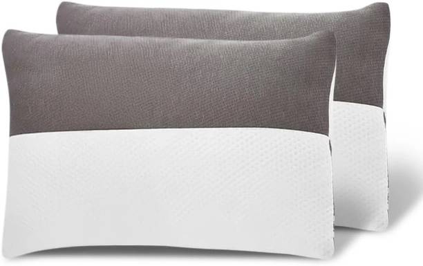 Wakefit Polyester Fibre Sleeping Pillow Pack of 2 Solid