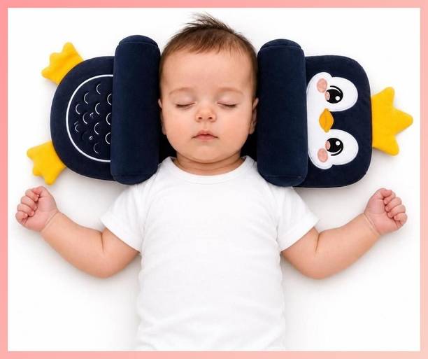 snugnibble Cotton Baby Pillow Pack of 1 Animals Penguin