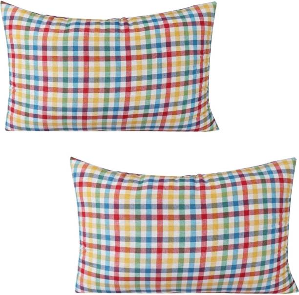 Almighty Luxury Microfibre Stripes Sleeping Pillow Pack of 2