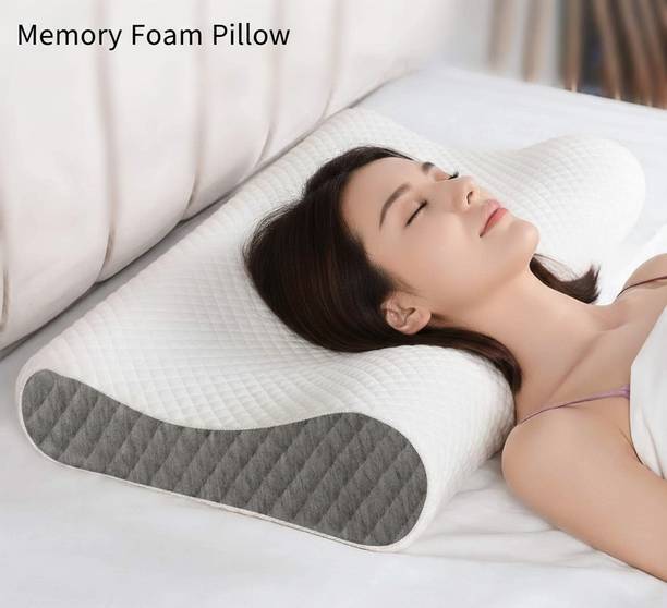 VRTREND Memory Foam Orthopaedic Pillow Pack of 1 Solid Stunning Memory Foam Pillow, Stomached, Anti-Snoring