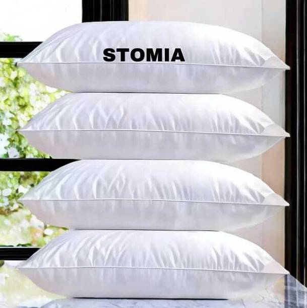 STOMIA STOMIA Polyester Fibre Abstract Sleeping Pillow Pack of 4