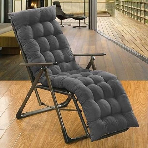 Fajal Cottan Udhyog Rocking Chairpad Cotton Solid Chair Pad Pack of 1