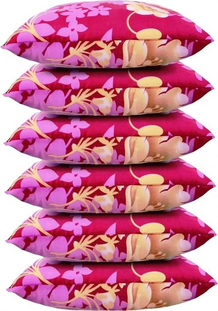 STOMIA STOMIA LUXURY SOFT PILLOW Polyester Fibre Abstract Sleeping Pillow Pack of 6